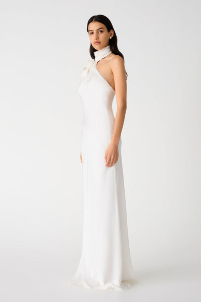 Misha Teresa Satin Gown - Ivory