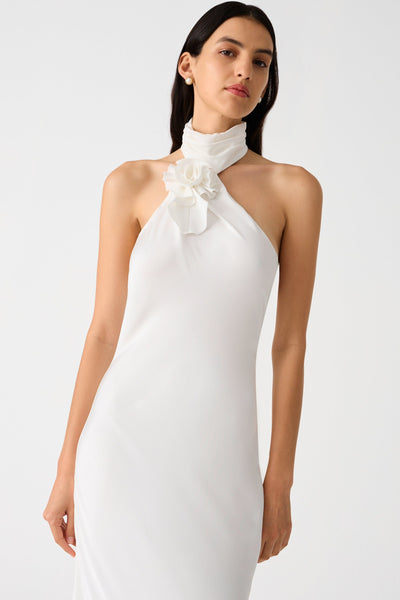 Misha Teresa Satin Gown - Ivory