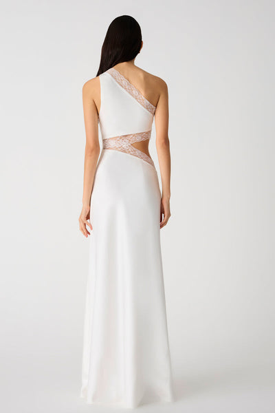 Misha Jillian Satin Gown - Ivory