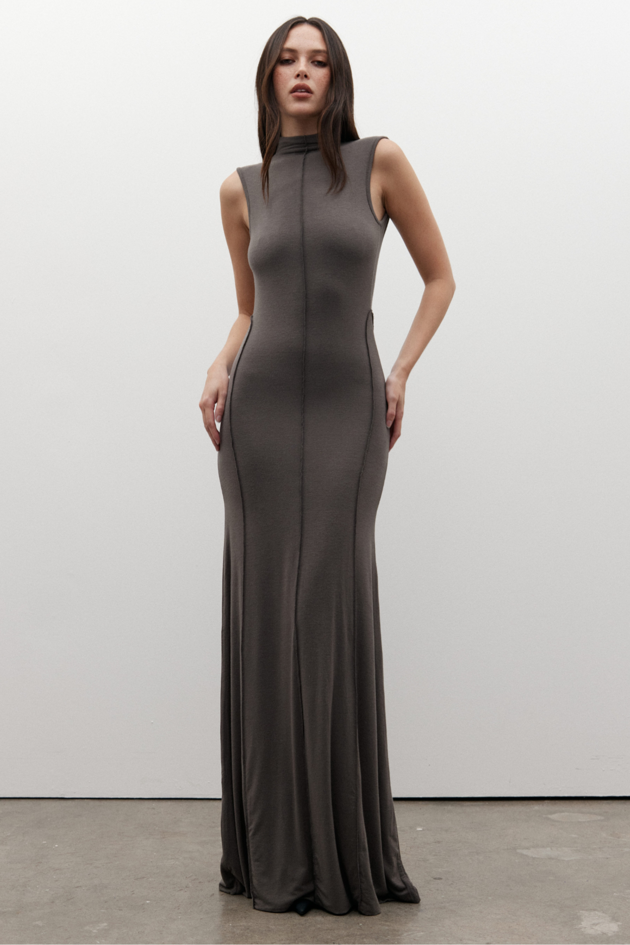 Mae Maxi Dress - Smoke