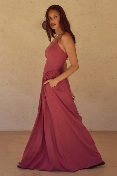 Zepha Maxi Dress - Rose