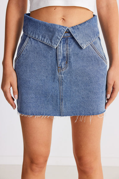 Eve Denim Skirt - Denim