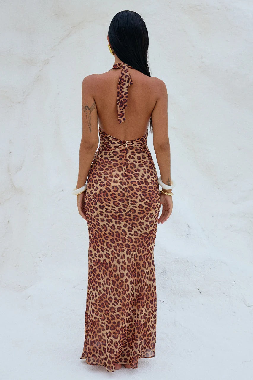 Tenay Maxi Dress - Leopard