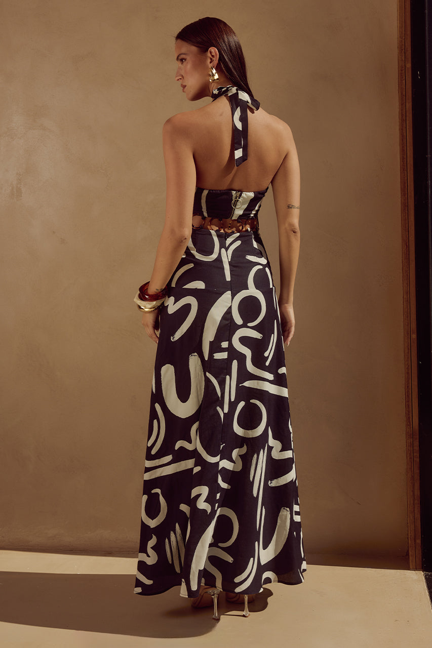 Carmina Maxi Dress - York Black