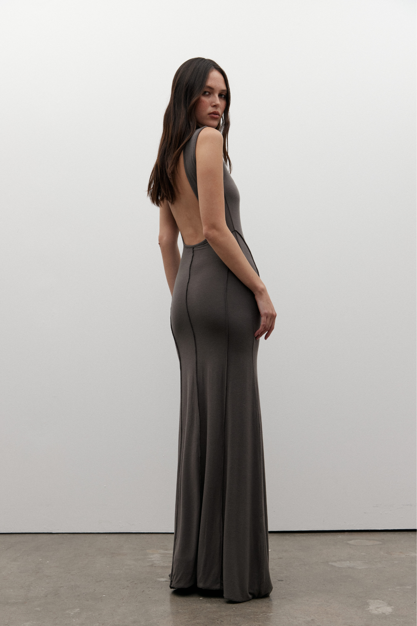 Mae Maxi Dress - Smoke