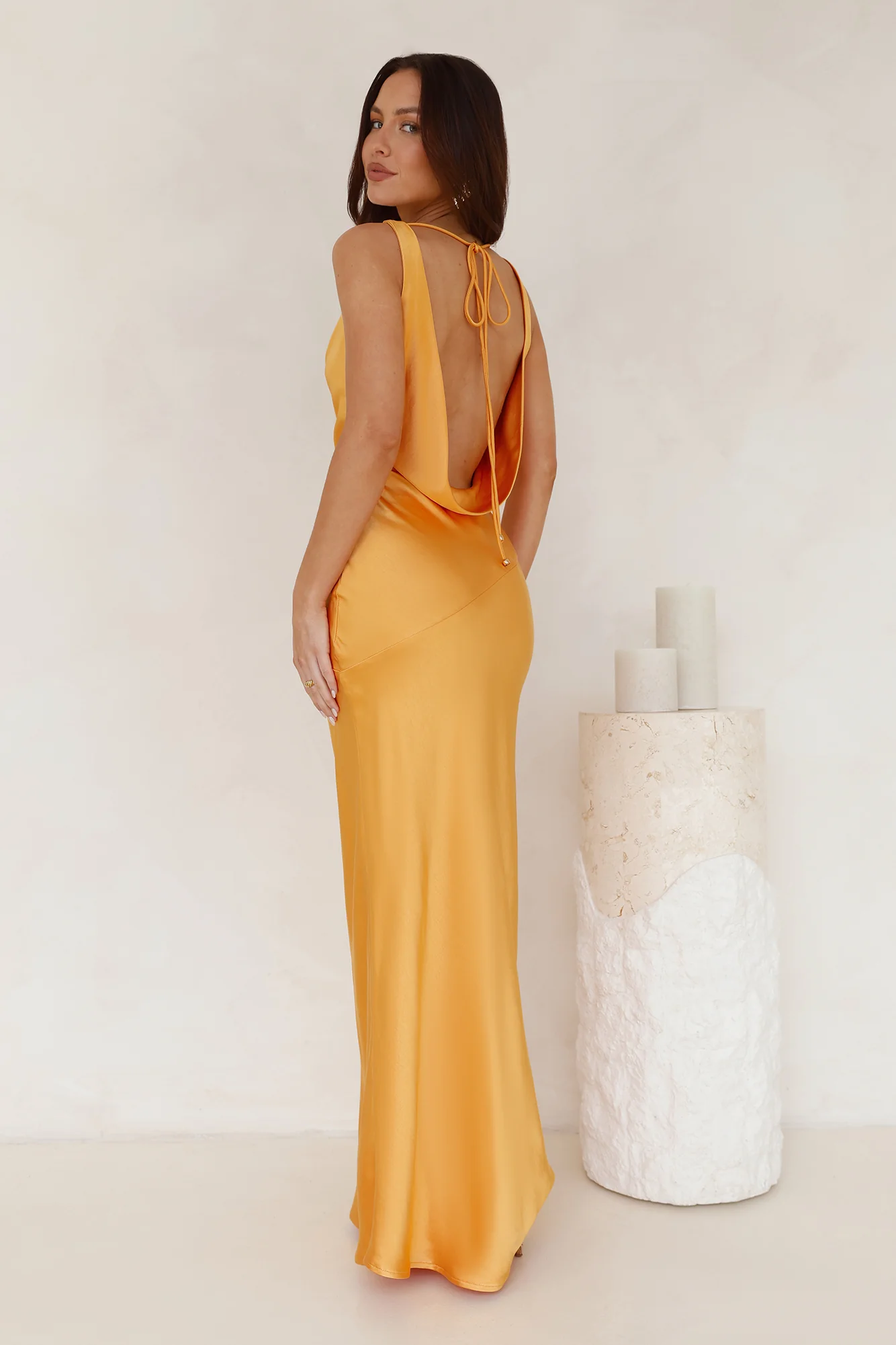 Cassandra Maxi Dress - Orange