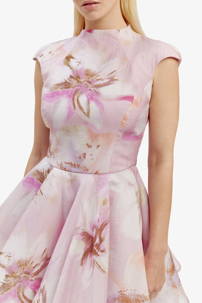 Josilyn Mini Dress - Lilac Floral