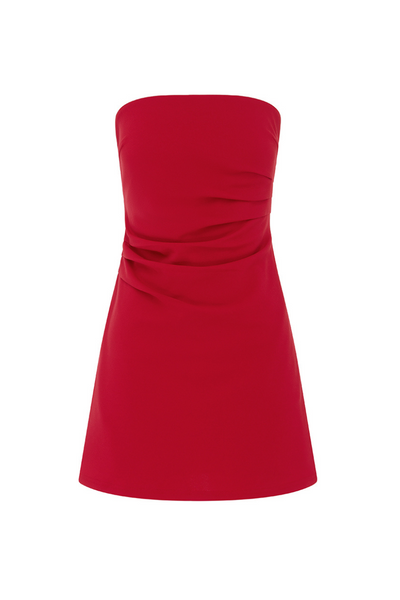 Kairo Mini Dress - Cherry Red