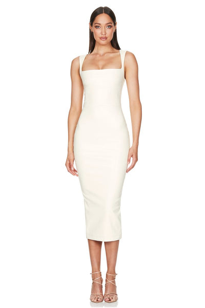 Nookie Alexia Midi Dress - White