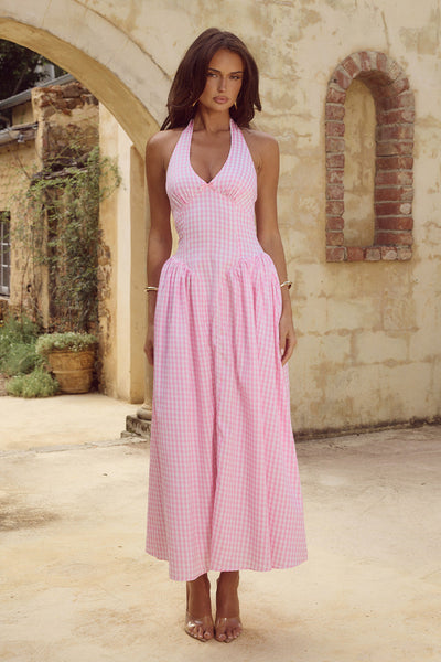 Alicia Midi Dress - Pink