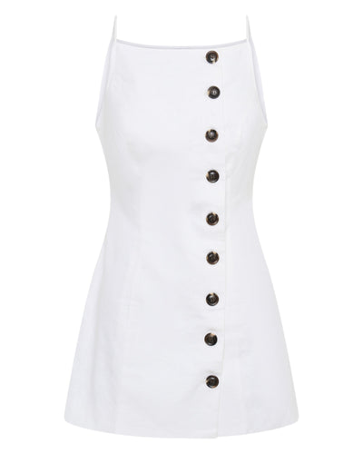 Allegra Linen Dress - White