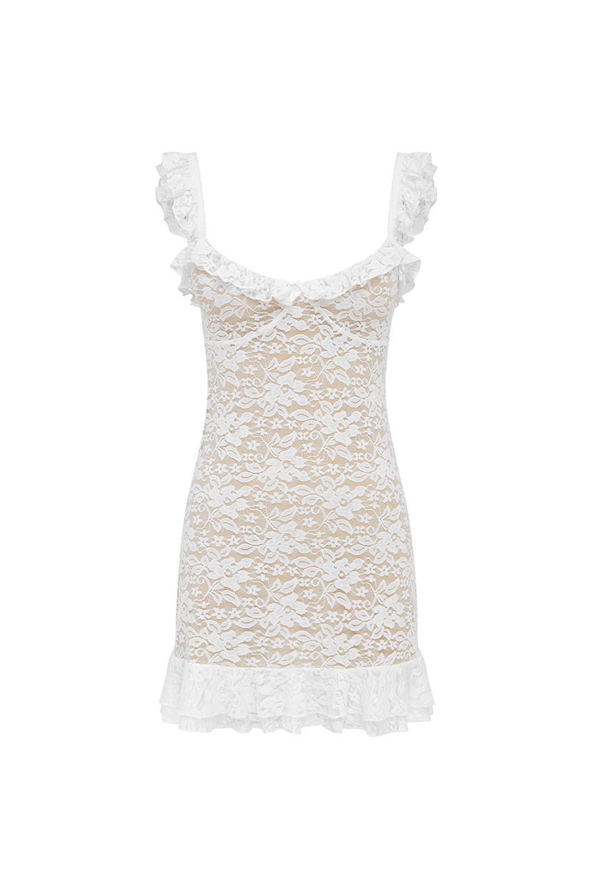 Ava Mini Dress - White