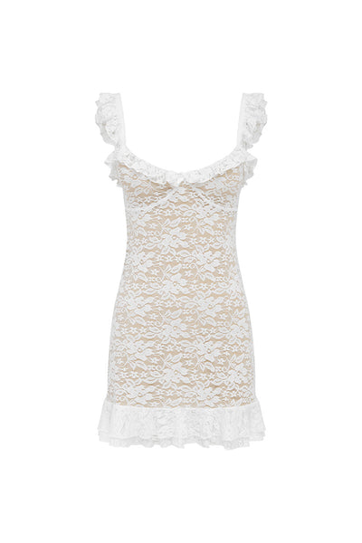 Ava Mini Dress - White