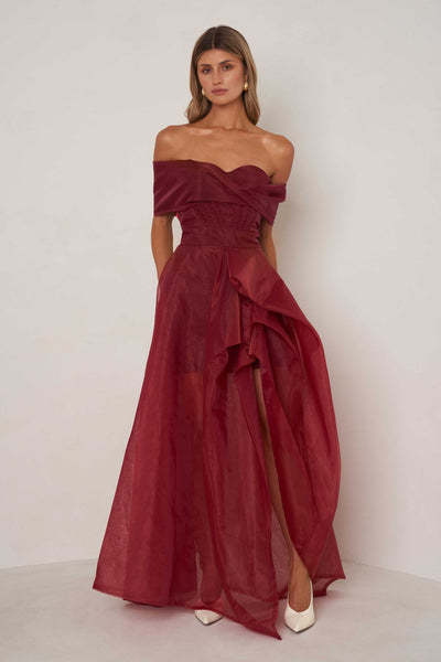 Alice Dress - Cranberry Red