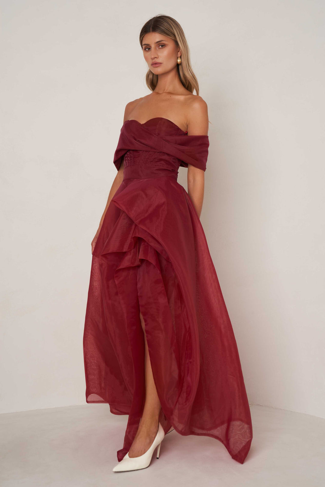 Alice Dress - Cranberry Red