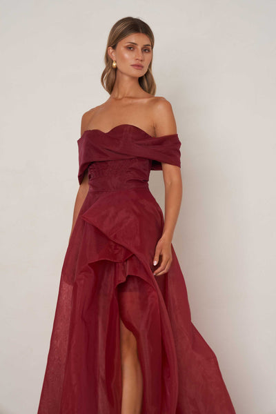 Alice Dress - Cranberry Red