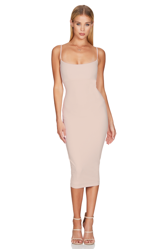 Nookie Bailey Midi Dress - Nude