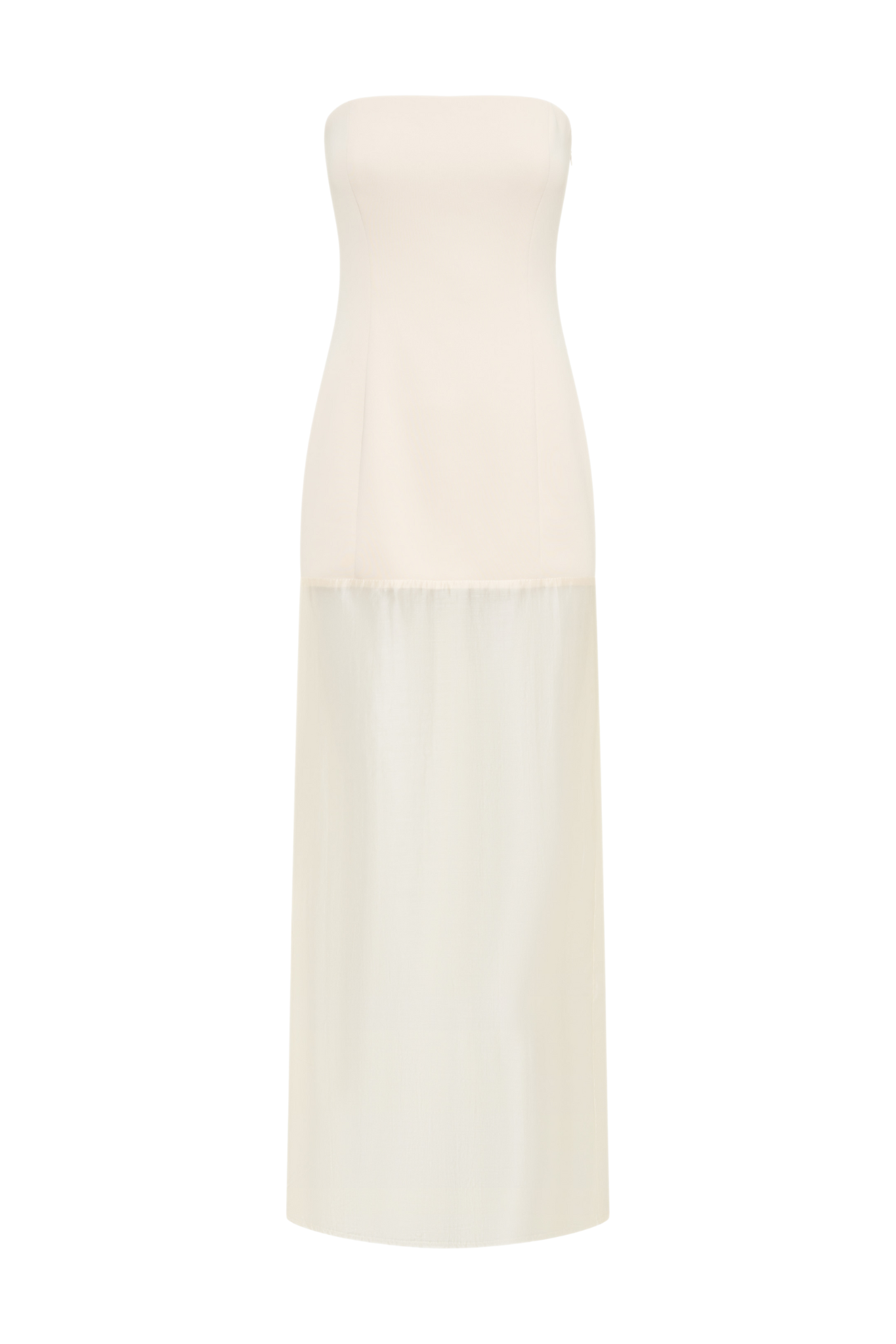 Chloe Sheer Dress - Chalk