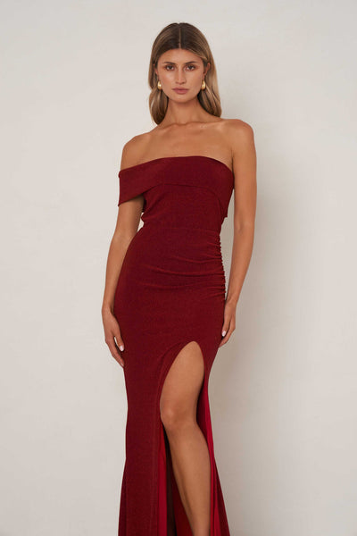 Delary Dress - Cherry Red