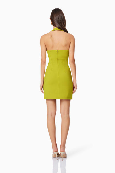 Eden Mini Dress - Chartreuse