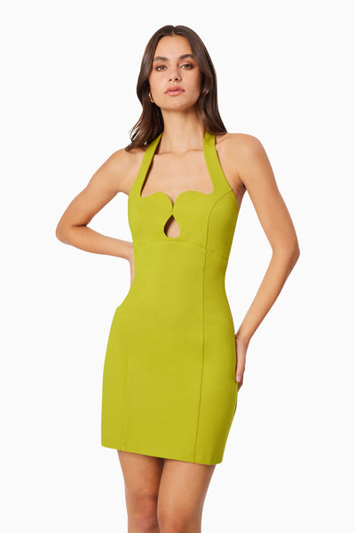 Eden Mini Dress - Chartreuse