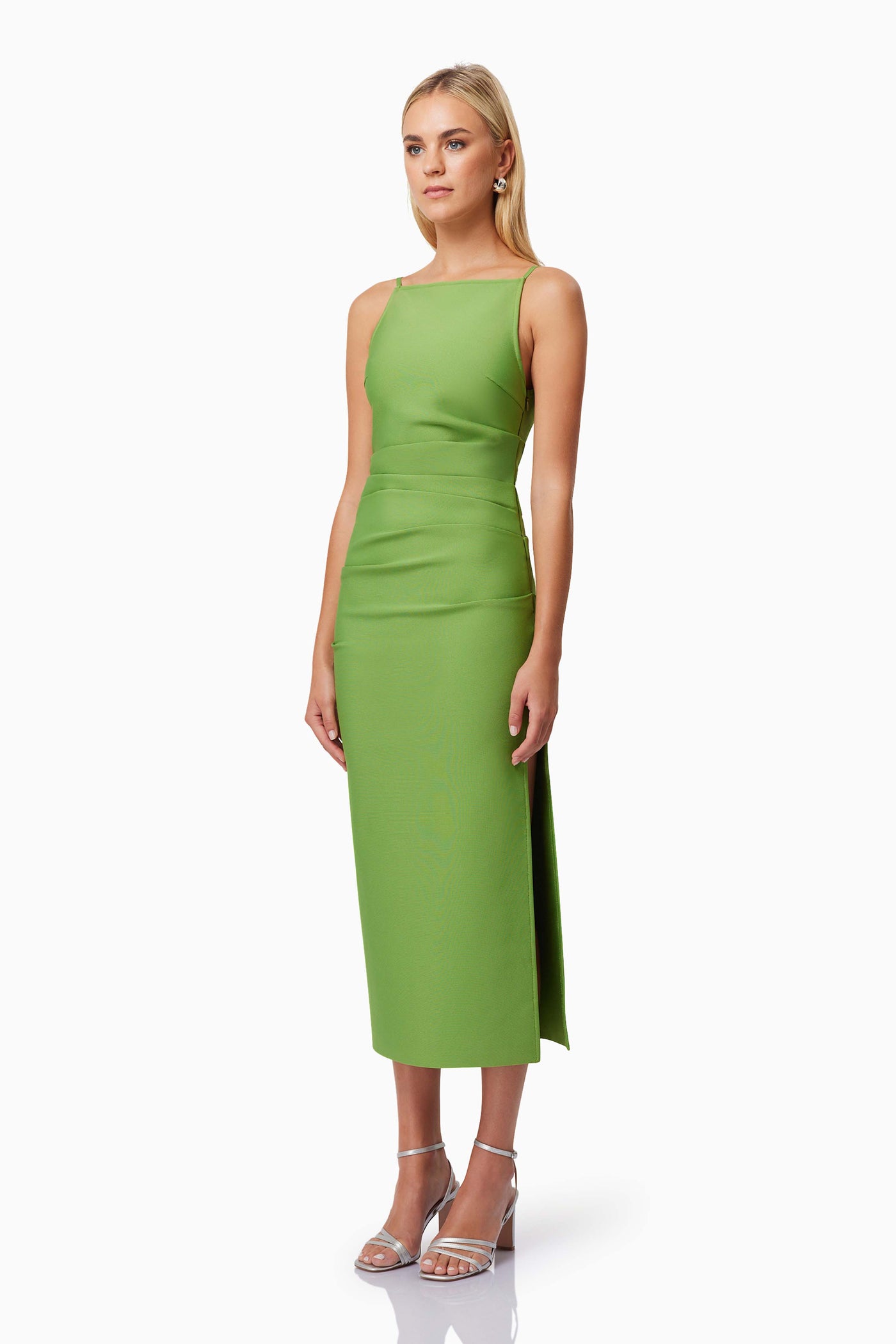 Rose Midi Dress - Green