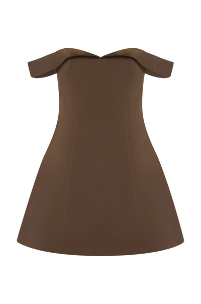 Ebonie Mini Dress - Espresso