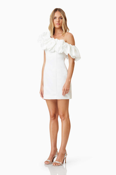 Amelie Mini Party Dress - White