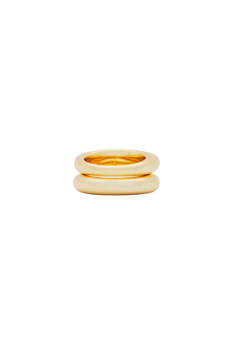 Dome Ring Set - 18k Gold Plated