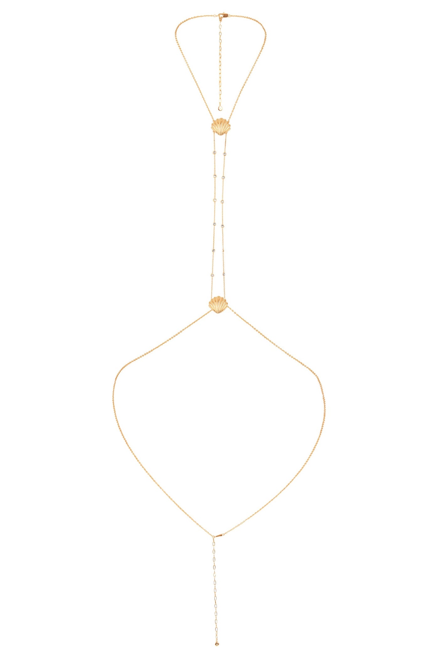 Shell Body Chain - Gold Tone