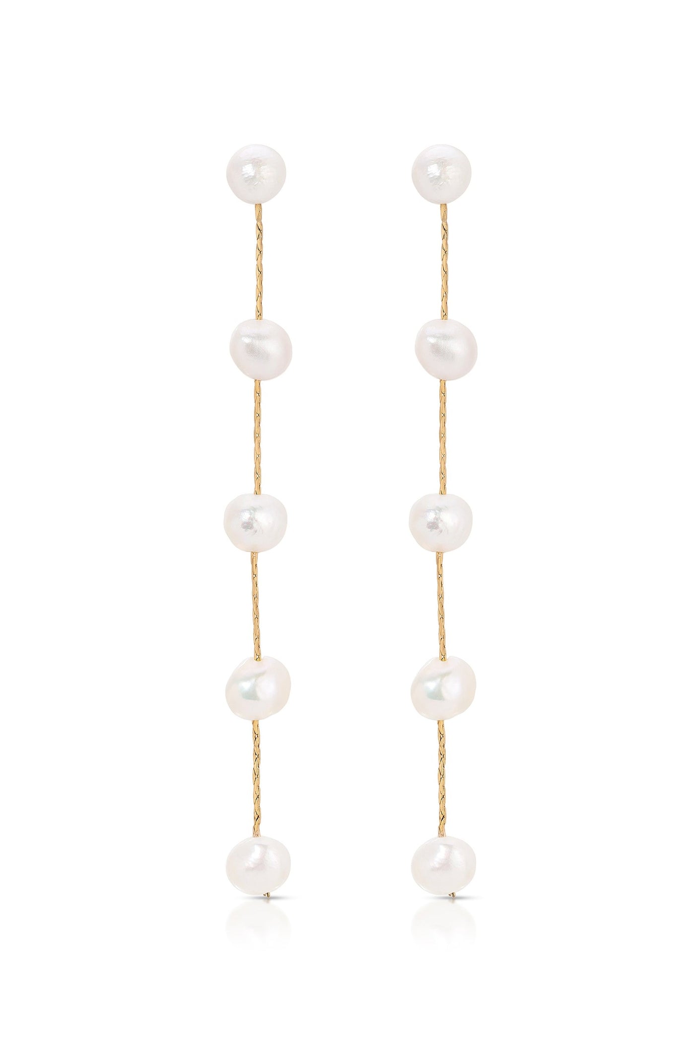 Dripping Pearl Drop Earrings