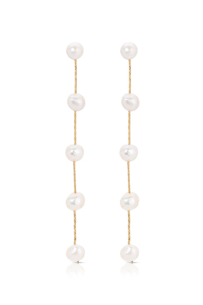 Dripping Pearl Drop Earrings