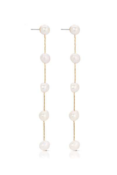 Dripping Pearl Drop Earrings