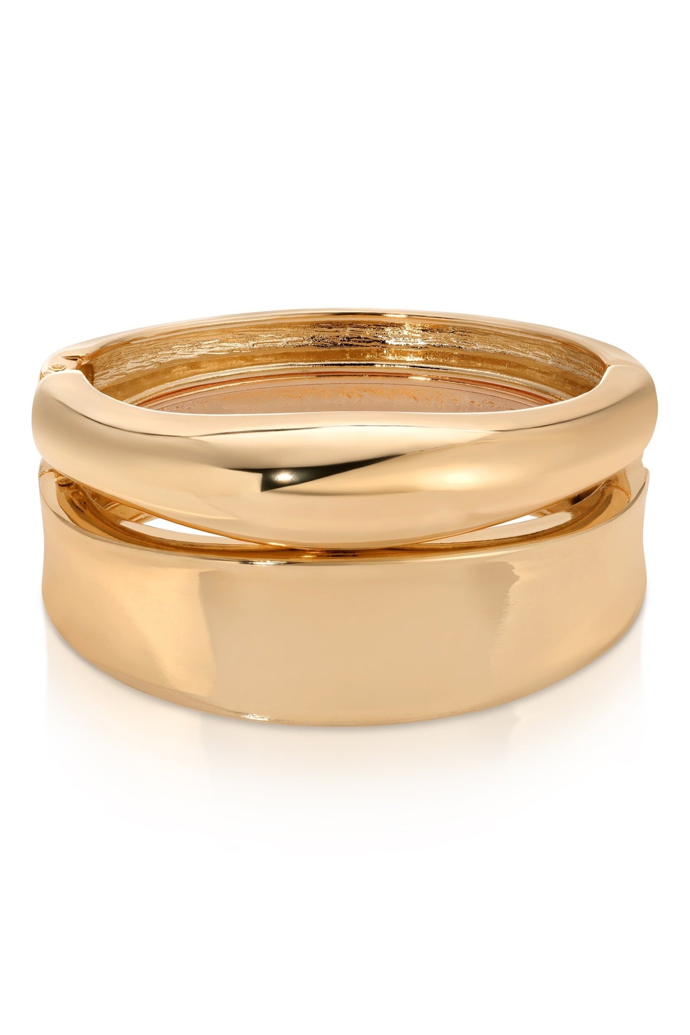 Thick Bangle Set - Gold