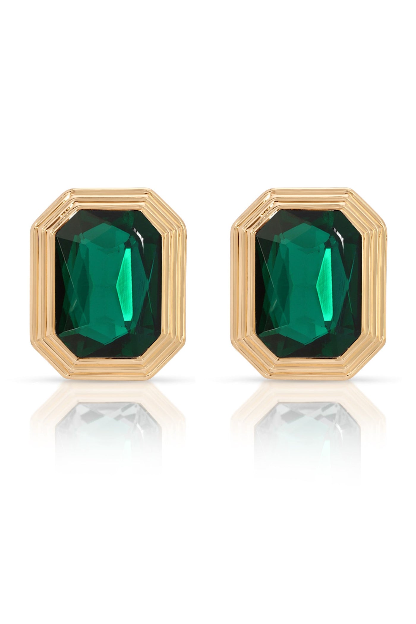 Emerald Deco Earrings