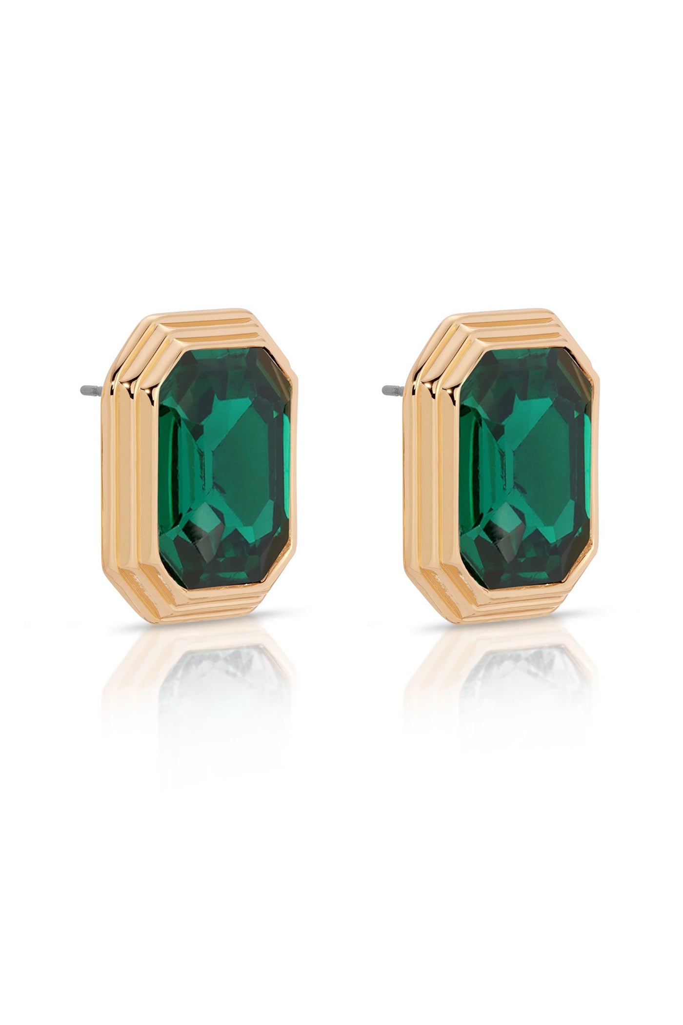 Emerald Deco Earrings