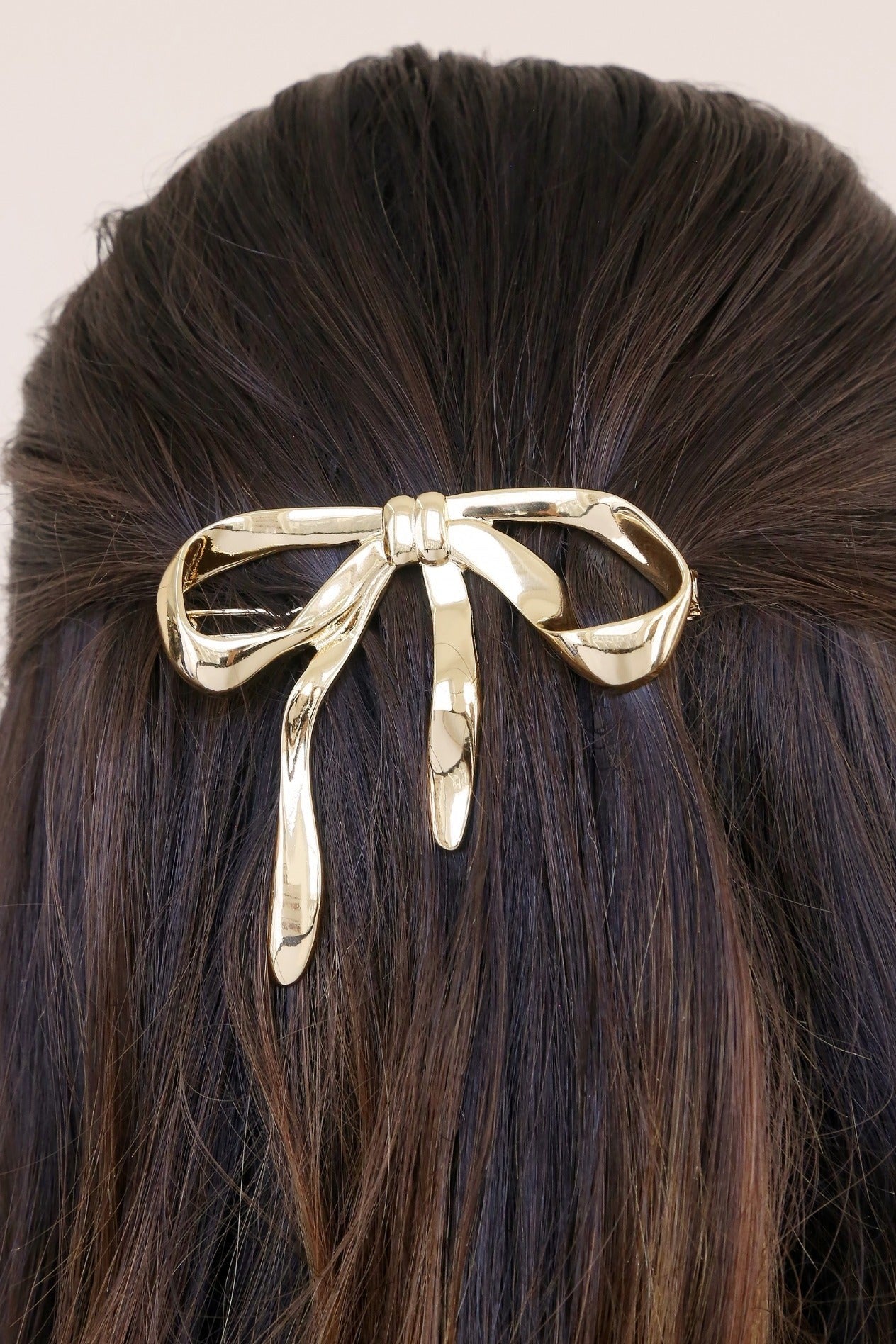 Bow Hair Clip - Gold