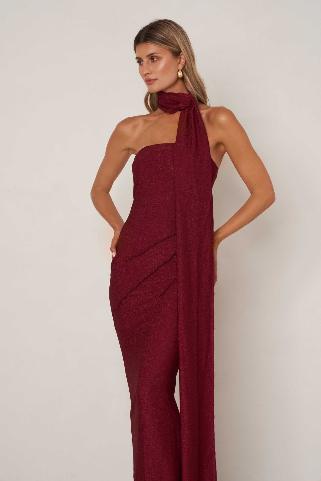 Gabriella Dress - Cherry Red