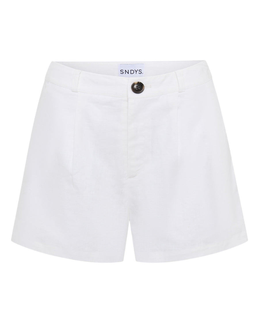 Hale Linen Short - White