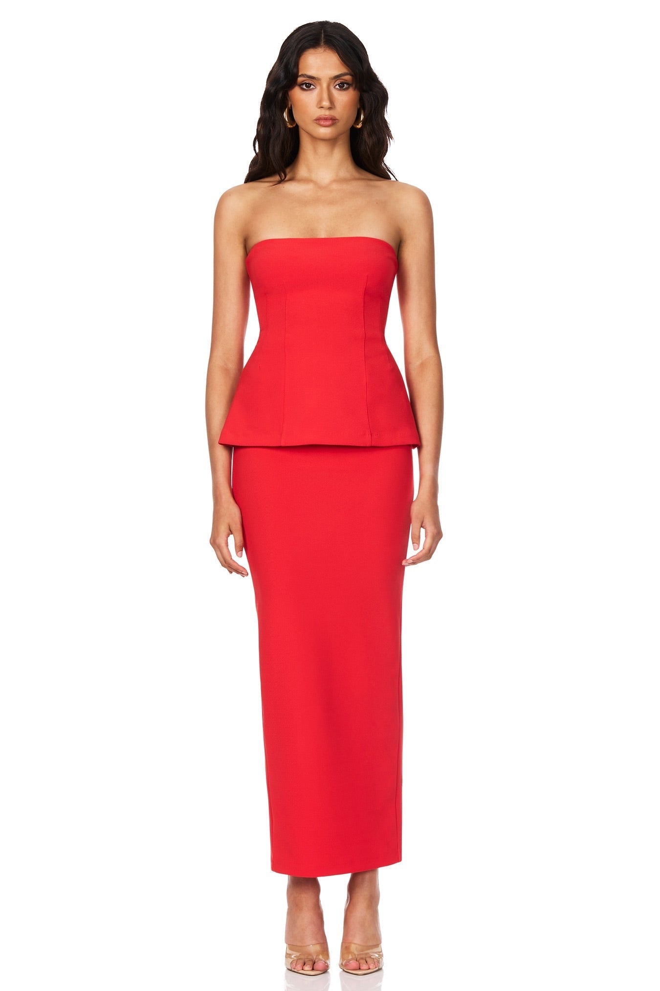 Nookie Caroline Strapless Top - Red