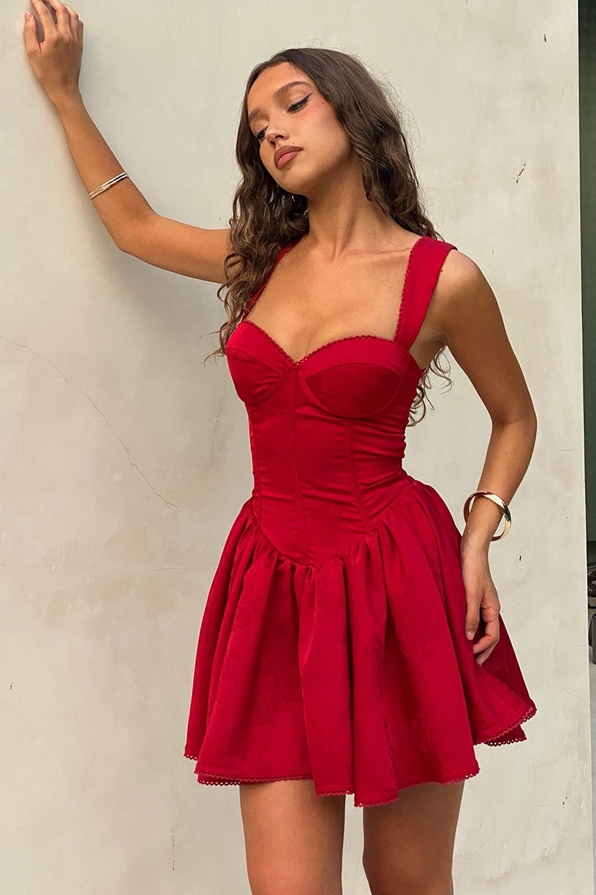 Jolene Mini Dress - Red