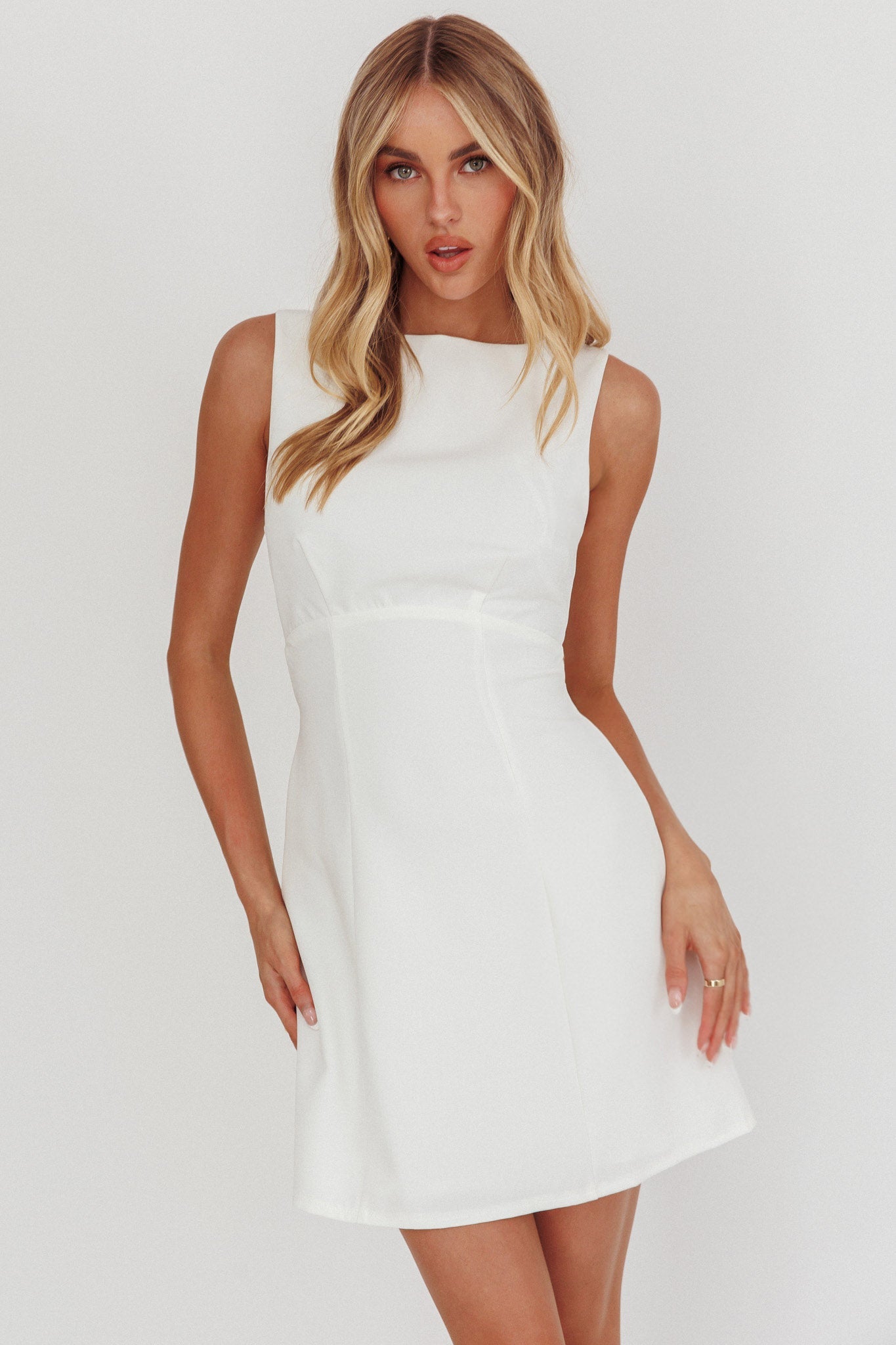 Opal Mini Dress - White