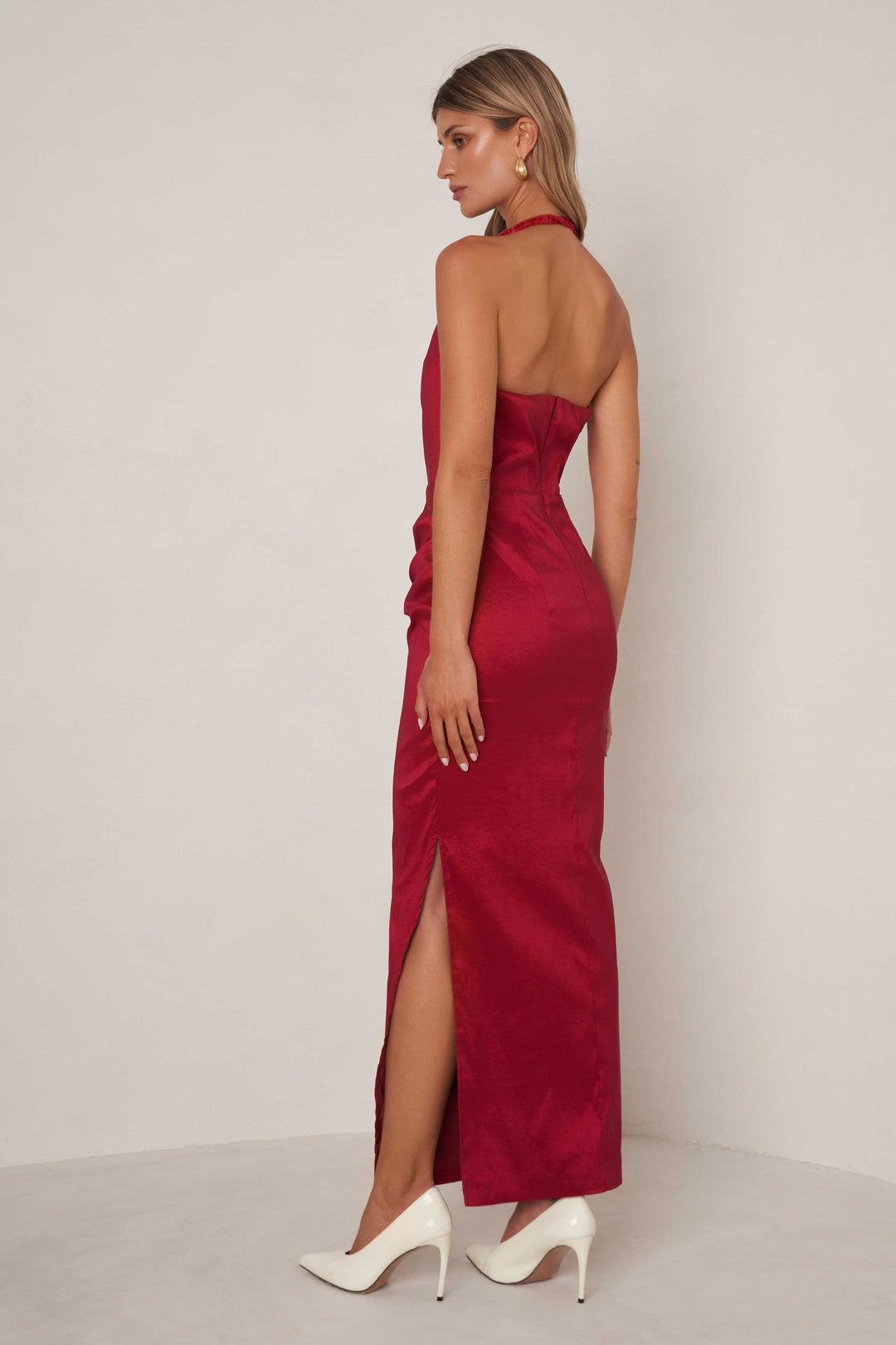 Kinsley Dress - Ruby Red