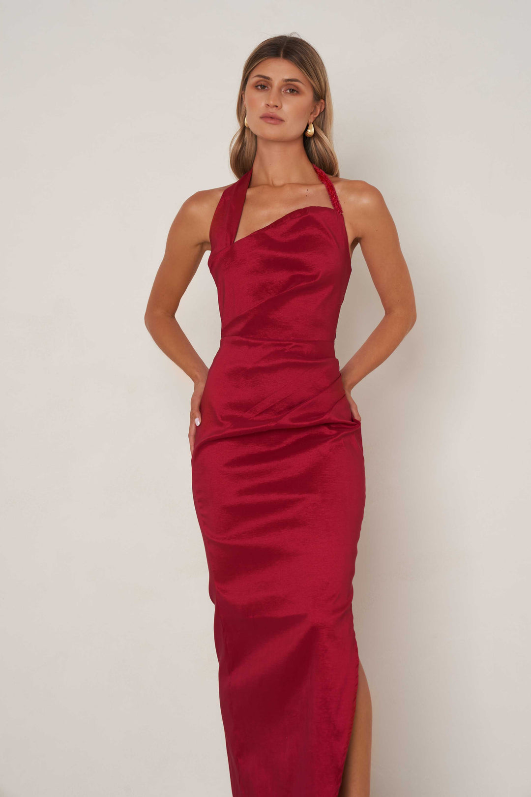 Kinsley Dress - Ruby Red