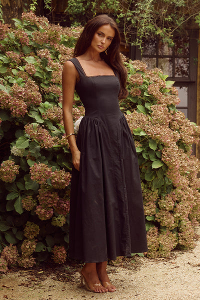 Lani Midi Dress - Black