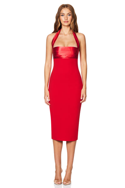 Nookie Renaissance Midi Dress - Red