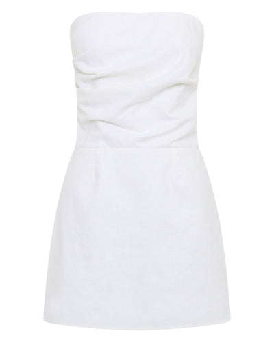 Romi Linen Dress - White