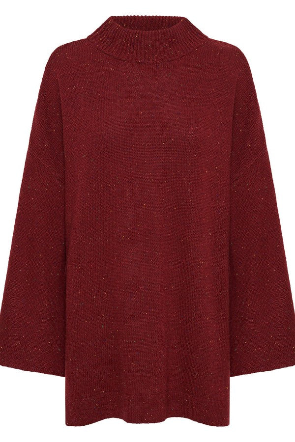 Bea Jumper - Burgundy Speckle - SHOPJAUS - JAUS