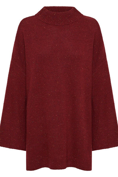 Bea Jumper - Burgundy Speckle - SHOPJAUS - JAUS