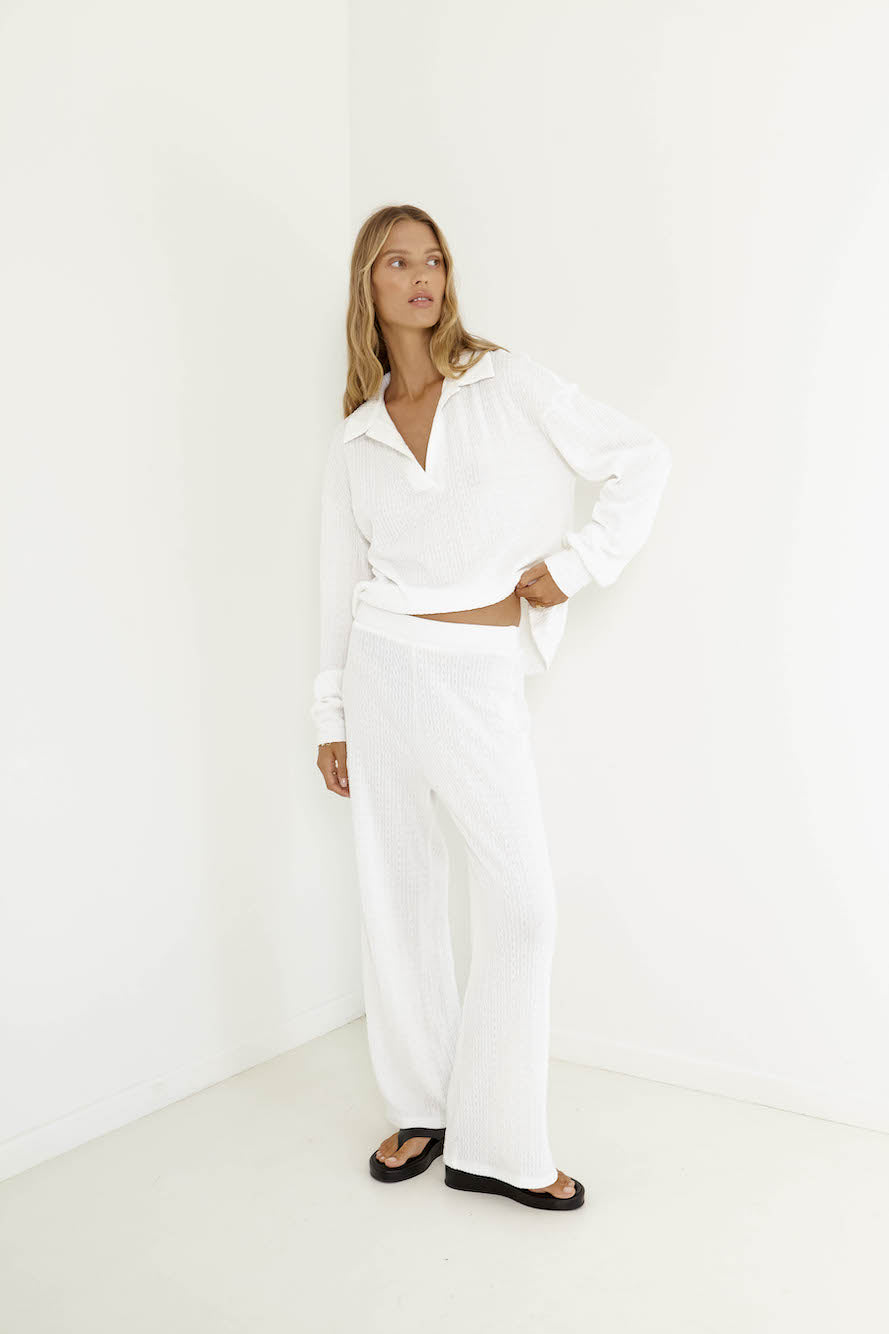 Avery Pant - White - SHOPJAUS - JAUS